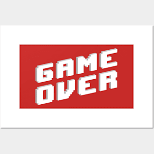 Retro Game Over Posters and Art